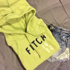 Green Abercrombie and Fitch Hoodie